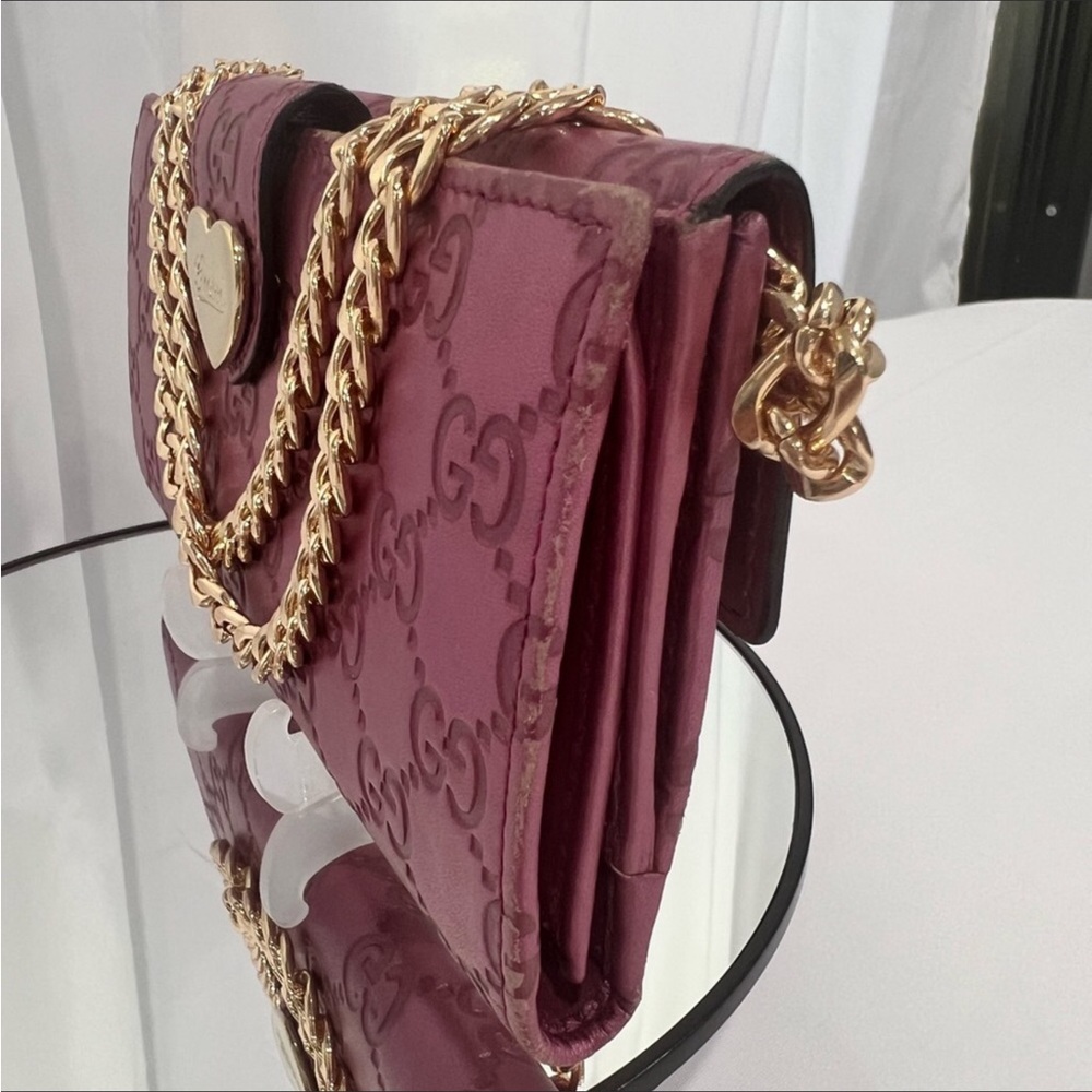 Gucci GG Heart Monogram Bi-fold Continental Wallet - Picture 4 of 12